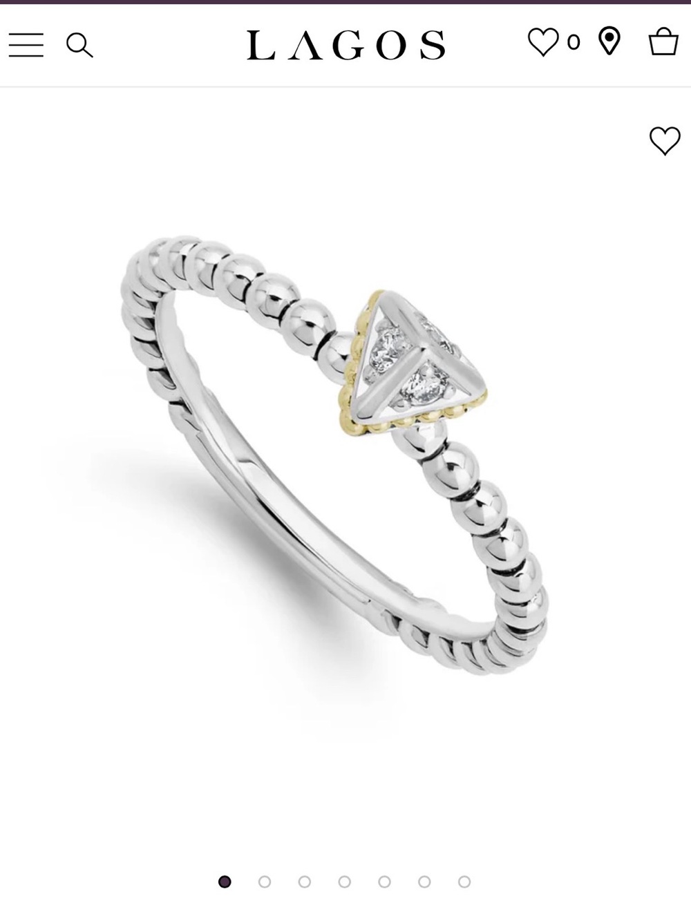 LAGOS KSL Pyramid Diamond Ring